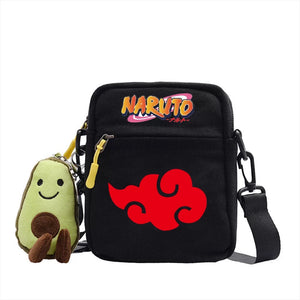 Naruto Uzumaki Sasuke Canvas Shoulder Bag Children Casual Messenger Sling Bags Kids Gifts