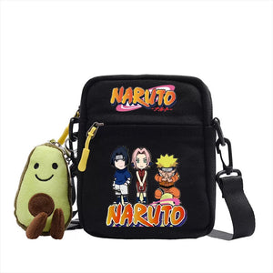 Naruto Uzumaki Sasuke Canvas Shoulder Bag Children Casual Messenger Sling Bags Kids Gifts