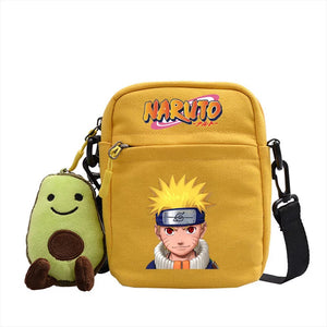 Naruto Uzumaki Sasuke Canvas Shoulder Bag Children Casual Messenger Sling Bags Kids Gifts