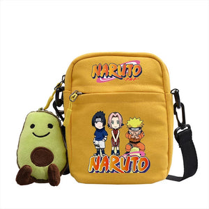 Naruto Uzumaki Sasuke Canvas Shoulder Bag Children Casual Messenger Sling Bags Kids Gifts