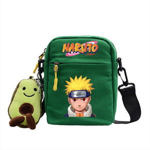 Naruto Uzumaki Sasuke Canvas Shoulder Bag Children Casual Messenger Sling Bags Kids Gifts