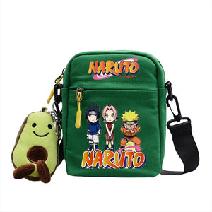 Naruto Uzumaki Sasuke Canvas Shoulder Bag Children Casual Messenger Sling Bags Kids Gifts