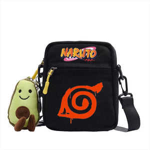 Naruto Uzumaki Sasuke Canvas Shoulder Bag Children Casual Messenger Sling Bags Kids Gifts