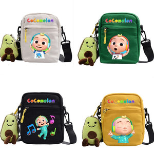 The Baby Song Melon CoCo JJ Canvas Shoulder Bag Children Casual Messenger Sling Bags Kids Gifts