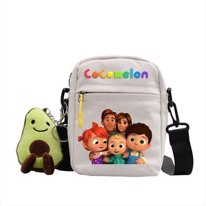 The Baby Song Melon CoCo JJ Canvas Shoulder Bag Children Casual Messenger Sling Bags Kids Gifts