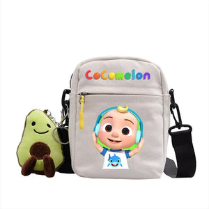 The Baby Song Melon CoCo JJ Canvas Shoulder Bag Children Casual Messenger Sling Bags Kids Gifts