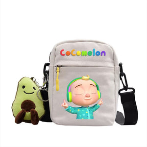 The Baby Song Melon CoCo JJ Canvas Shoulder Bag Children Casual Messenger Sling Bags Kids Gifts