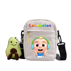 The Baby Song Melon CoCo JJ Canvas Shoulder Bag Children Casual Messenger Sling Bags Kids Gifts