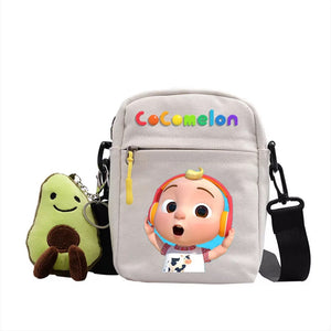 The Baby Song Melon CoCo JJ Canvas Shoulder Bag Children Casual Messenger Sling Bags Kids Gifts