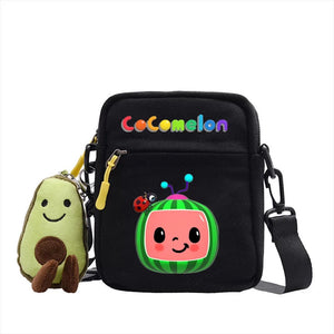 The Baby Song Melon CoCo JJ Canvas Shoulder Bag Children Casual Messenger Sling Bags Kids Gifts