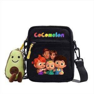 The Baby Song Melon CoCo JJ Canvas Shoulder Bag Children Casual Messenger Sling Bags Kids Gifts