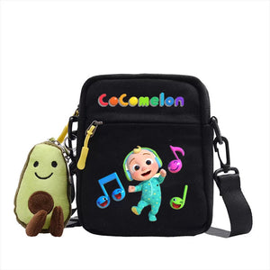 The Baby Song Melon CoCo JJ Canvas Shoulder Bag Children Casual Messenger Sling Bags Kids Gifts