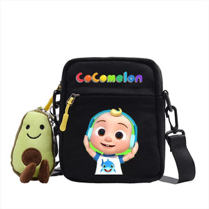 The Baby Song Melon CoCo JJ Canvas Shoulder Bag Children Casual Messenger Sling Bags Kids Gifts