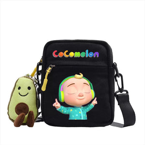 The Baby Song Melon CoCo JJ Canvas Shoulder Bag Children Casual Messenger Sling Bags Kids Gifts