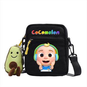 The Baby Song Melon CoCo JJ Canvas Shoulder Bag Children Casual Messenger Sling Bags Kids Gifts