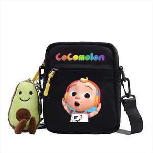 The Baby Song Melon CoCo JJ Canvas Shoulder Bag Children Casual Messenger Sling Bags Kids Gifts