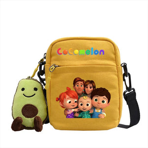 The Baby Song Melon CoCo JJ Canvas Shoulder Bag Children Casual Messenger Sling Bags Kids Gifts