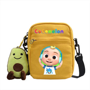 The Baby Song Melon CoCo JJ Canvas Shoulder Bag Children Casual Messenger Sling Bags Kids Gifts