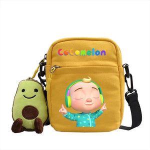 The Baby Song Melon CoCo JJ Canvas Shoulder Bag Children Casual Messenger Sling Bags Kids Gifts