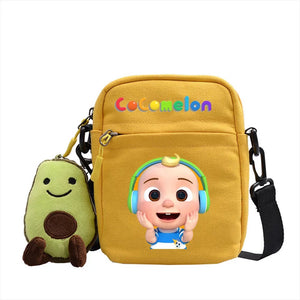 The Baby Song Melon CoCo JJ Canvas Shoulder Bag Children Casual Messenger Sling Bags Kids Gifts