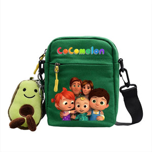The Baby Song Melon CoCo JJ Canvas Shoulder Bag Children Casual Messenger Sling Bags Kids Gifts