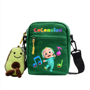 The Baby Song Melon CoCo JJ Canvas Shoulder Bag Children Casual Messenger Sling Bags Kids Gifts