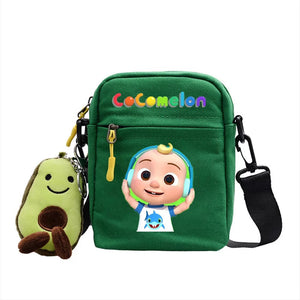 The Baby Song Melon CoCo JJ Canvas Shoulder Bag Children Casual Messenger Sling Bags Kids Gifts