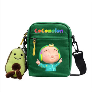 The Baby Song Melon CoCo JJ Canvas Shoulder Bag Children Casual Messenger Sling Bags Kids Gifts