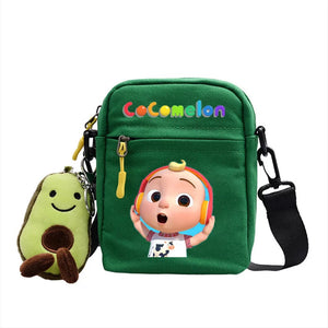 The Baby Song Melon CoCo JJ Canvas Shoulder Bag Children Casual Messenger Sling Bags Kids Gifts