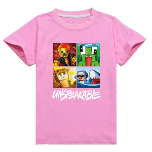 Unspeakable Gaming #1 Short Sleeve T-Shirt Fashion Cotton Tee Shirt Tops for Kids