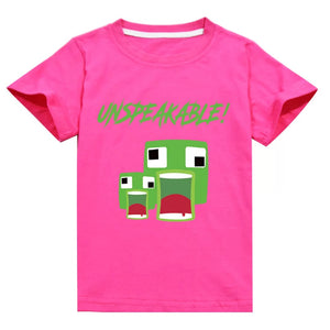 Unspeakable Gaming #2 Short Sleeve T-Shirt Fashion Cotton Tee Shirt Tops for Kids