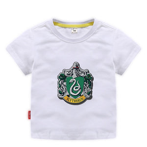 Harry Potter Slytherin Short Sleeve T-Shirt Fashion Cotton Tee Shirt Tops for Kids Toddler