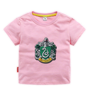 Harry Potter Slytherin Short Sleeve T-Shirt Fashion Cotton Tee Shirt Tops for Kids Toddler