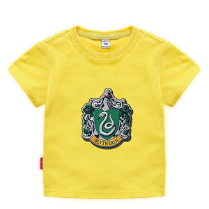Harry Potter Slytherin Short Sleeve T-Shirt Fashion Cotton Tee Shirt Tops for Kids Toddler