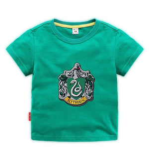 Harry Potter Slytherin Short Sleeve T-Shirt Fashion Cotton Tee Shirt Tops for Kids Toddler
