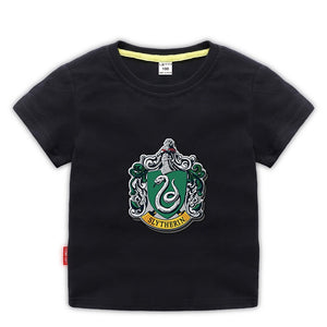 Harry Potter Slytherin Short Sleeve T-Shirt Fashion Cotton Tee Shirt Tops for Kids Toddler