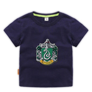 Harry Potter Slytherin Short Sleeve T-Shirt Fashion Cotton Tee Shirt Tops for Kids Toddler