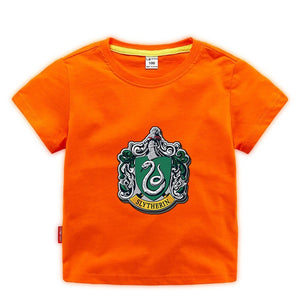Harry Potter Slytherin Short Sleeve T-Shirt Fashion Cotton Tee Shirt Tops for Kids Toddler