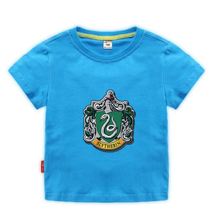 Harry Potter Slytherin Short Sleeve T-Shirt Fashion Cotton Tee Shirt Tops for Kids Toddler