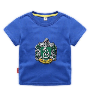 Harry Potter Slytherin Short Sleeve T-Shirt Fashion Cotton Tee Shirt Tops for Kids Toddler