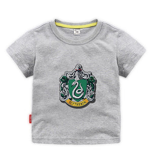 Harry Potter Slytherin Short Sleeve T-Shirt Fashion Cotton Tee Shirt Tops for Kids Toddler