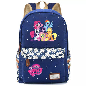 My Little Pony Unicorn Canvas Travel Backpack School Bag for Girl Boy Kids