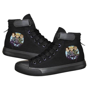Detroit Become Human Cosplay Shoes High Tops Casual Canvas Shoes Unisex Sneakers