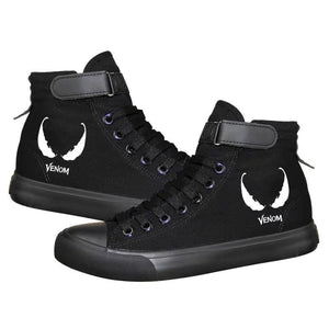 Venom Superhero High Top Sneaker Cosplay Shoes For Kids Luminous
