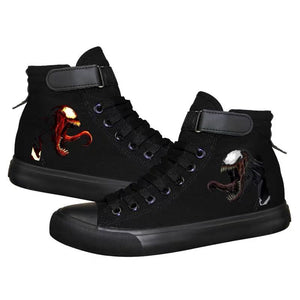 Venom Superhero High Top Sneaker Cosplay Shoes For Kids