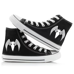 Venom Spider-Man #3 High Tops Casual Canvas Shoes Unisex Sneakers