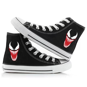 Venom Spider-Man #1 High Tops Casual Canvas Shoes Unisex Sneakers