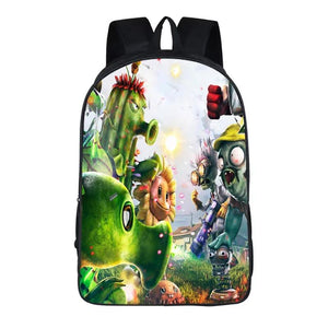 Plants VS Zombies Children Bag Backpack Shoulder Schoolbag
