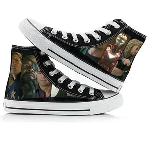 Avengers Endgame Quantum Realm High Tops Casual Canvas Shoes Unisex Sneakers For Kids