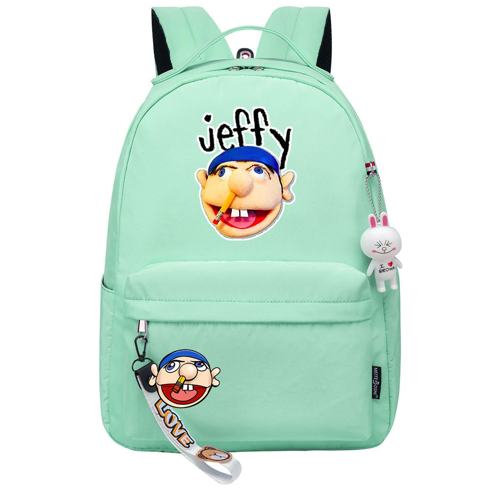 Jeffy Cosplay Backpack School Bag Water Proof